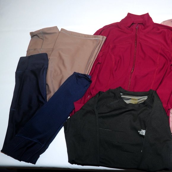 Womens/Jr Girls Gym PE Workout Lot of 6 Leggings Jackets Under Armour Old Navy - Picture 2 of 8